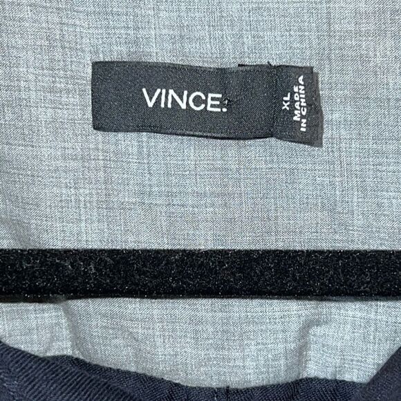 Vince Cotton Twill Ultra Soft button dress shirt Navy Mens XL $275 - Picture 6 of 7